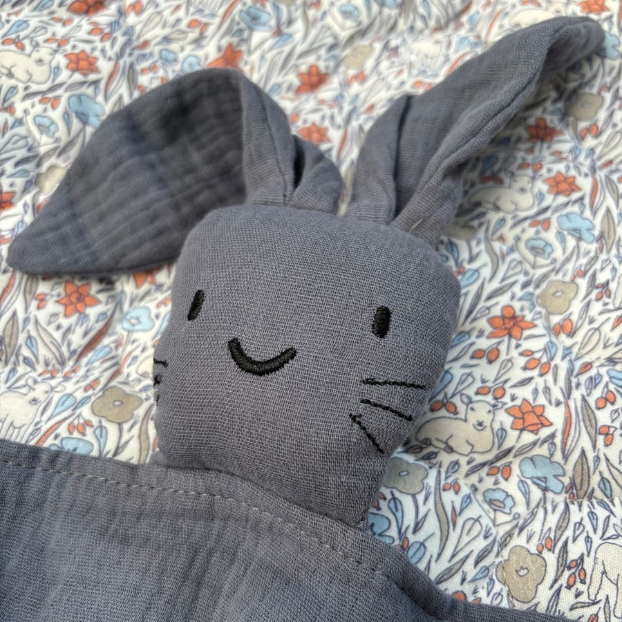 Bunny Comforter - Navy