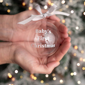 Baby's First Christmas Glass Bauble