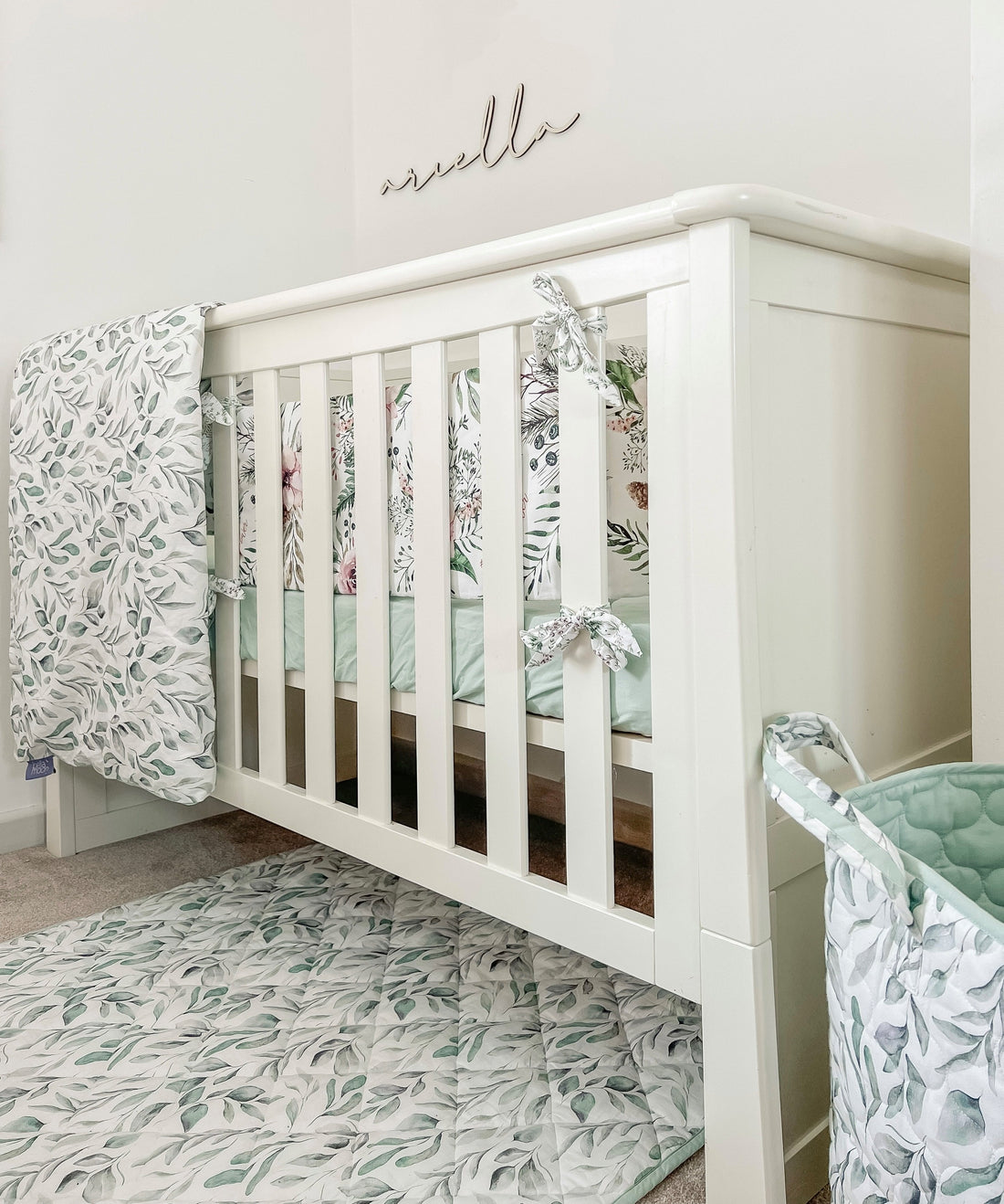 Fitted Cot Sheet - Waterleaves