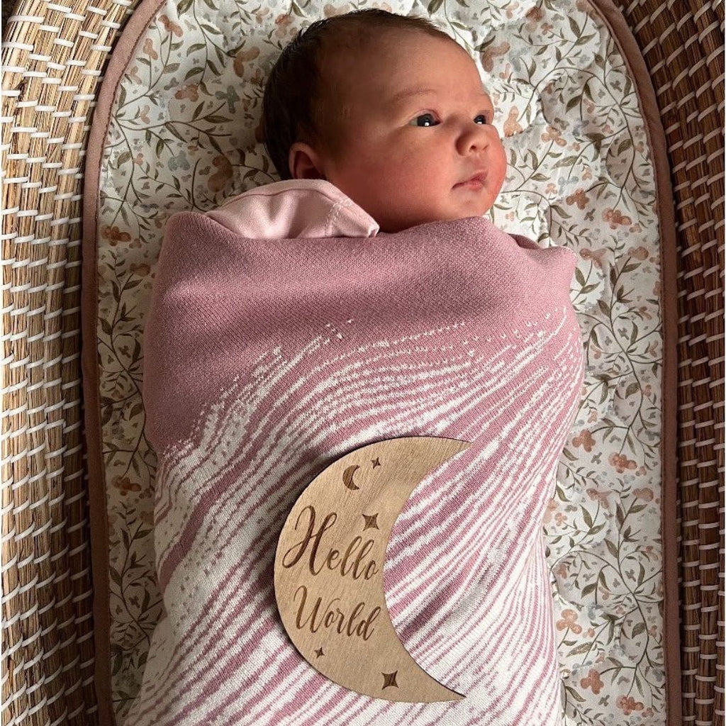 Wooden Month-by-Month Baby Milestones - Shop pregnancy pillows, nursing pillows & breastfeeding pillows online | Bellamoon