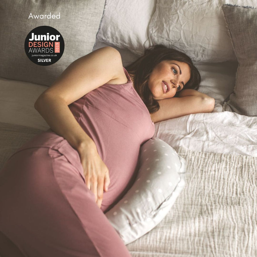 Pregnancy & Nursing (3-in-1) Pillow - Dotted - Shop pregnancy pillows, nursing pillows & breastfeeding pillows online | Bellamoon