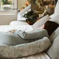 Pregnancy & Nursing (3-in-1) Pillow - Tread Softly - Shop pregnancy pillows, nursing pillows & breastfeeding pillows online | Bellamoon