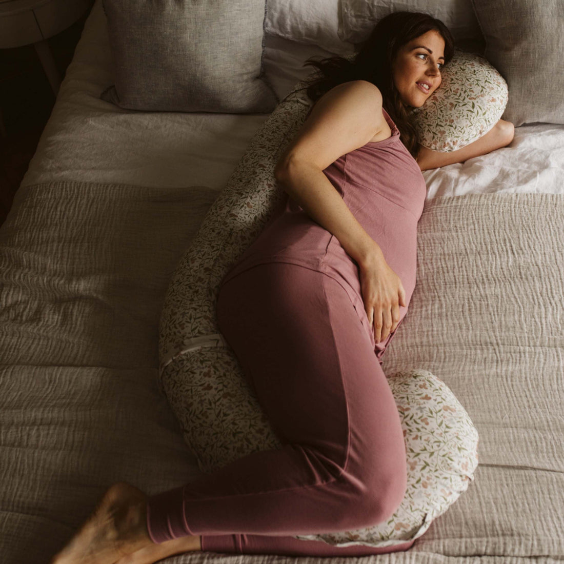 Pregnancy & Nursing (3-in-1) Pillow - Shop pregnancy pillows, nursing pillows & breastfeeding pillows online | Bellamoon