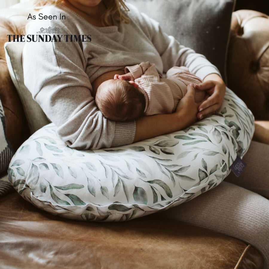 Pregnancy & Nursing (3-in-1) Pillow - Waterleaves - Shop pregnancy pillows, nursing pillows & breastfeeding pillows online | Bellamoon